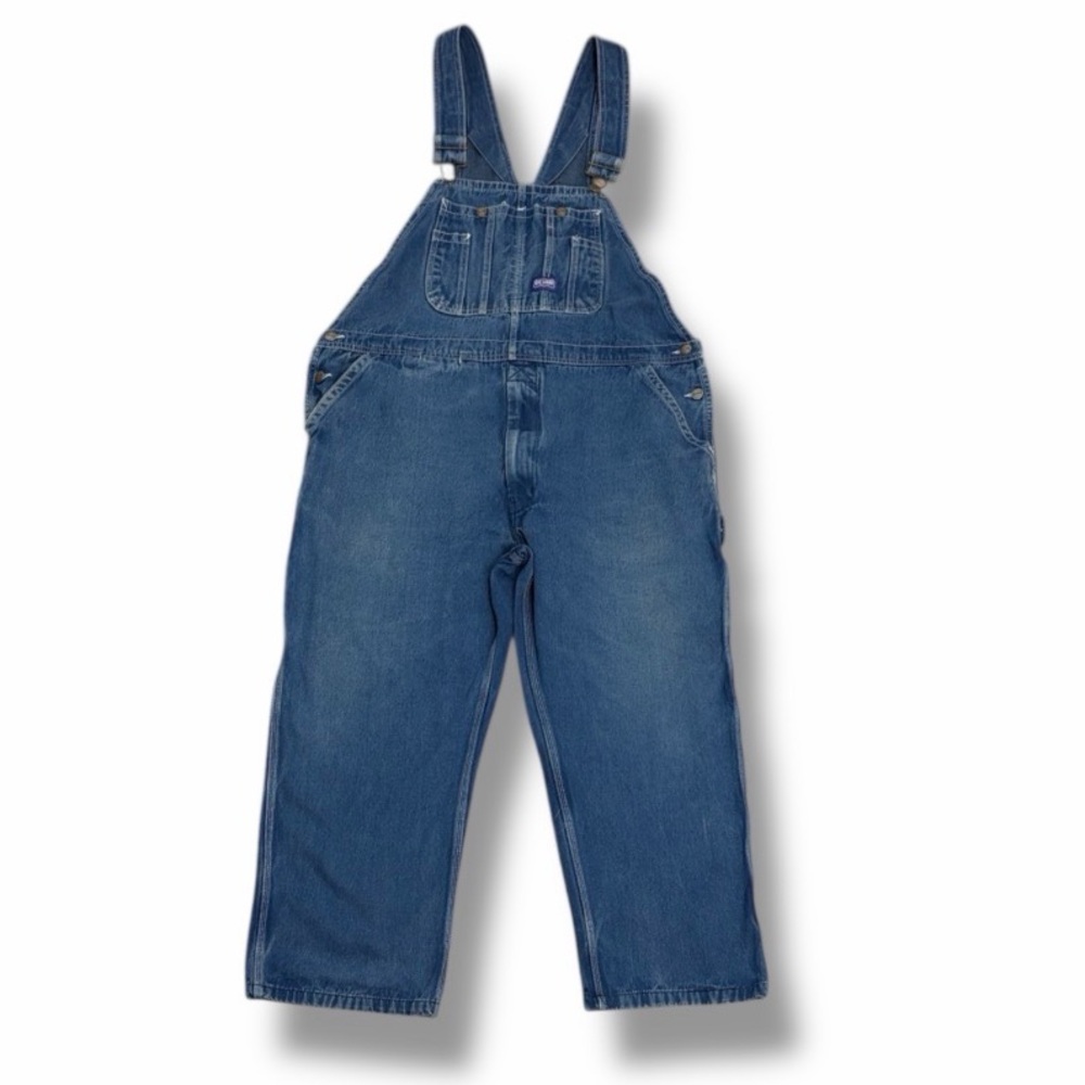 Big Smith Men's Carpenter Overalls Size 44x30 Blue Bibs Denim Pants